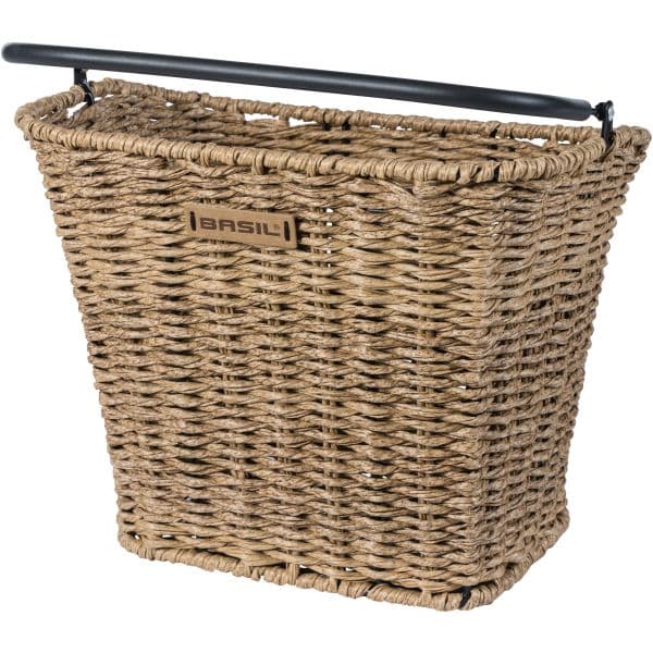 Basil Bremen Rattan Look KF — Cesta delantera, marrón
