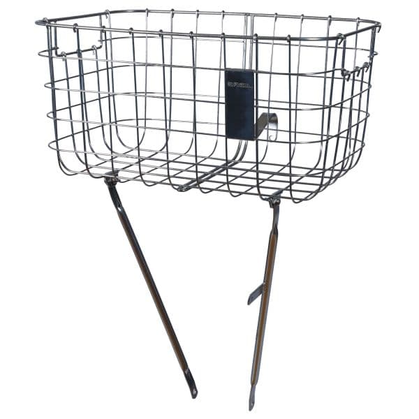 Basil Robin — Cesta delantera de bicicleta, plata